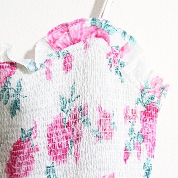 LoveShackFancy x Target Elise Smocked Tiered Dress Floral Midi Smocked Size XS - Picture 5 of 16